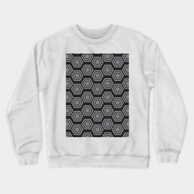 Simple Hexagon Pattern Crewneck Sweatshirt by zarya_kiqo